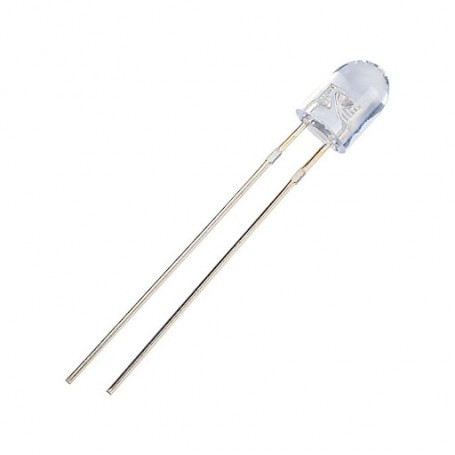 LED اوال 5mm قرمز شفاف