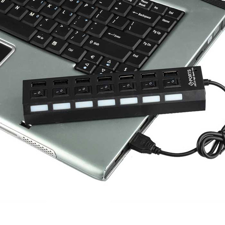 هاب کلید دار ROHS 7Port USB2.0