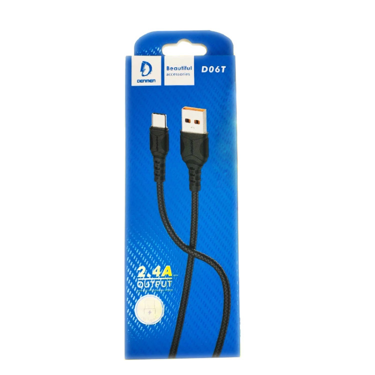 کابل تبدیل USB به typ-C دنمن مدلD06T