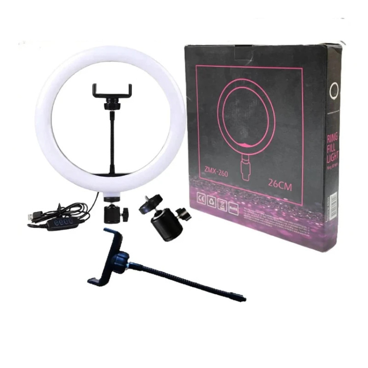 رینگ لایت 10 اینچ مدل ZMX-260