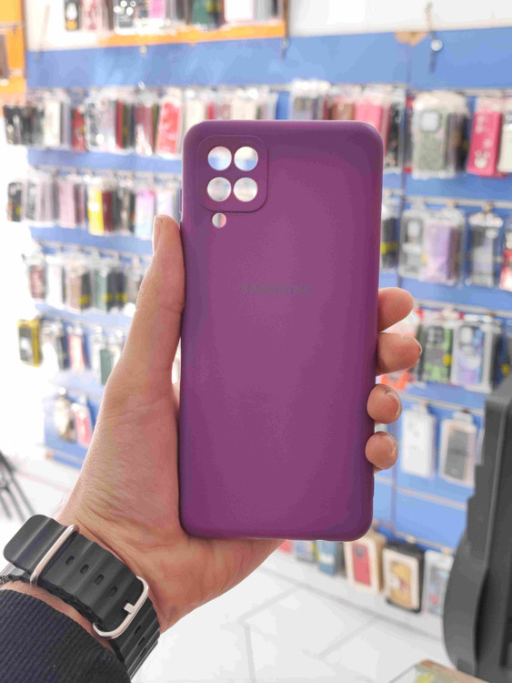 گارد سامسونگ A12 سیلیکونی بنفش