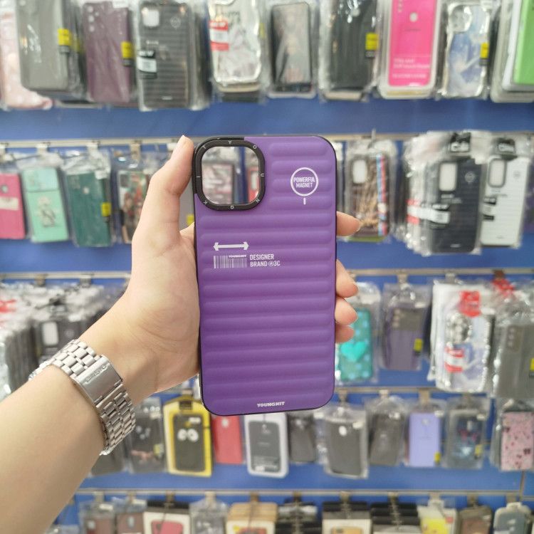 گارد آیفون 13 نرمال پافری بنفش