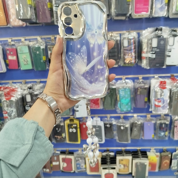 گارد سامسونگ A16 آویزدار پروانه آبی