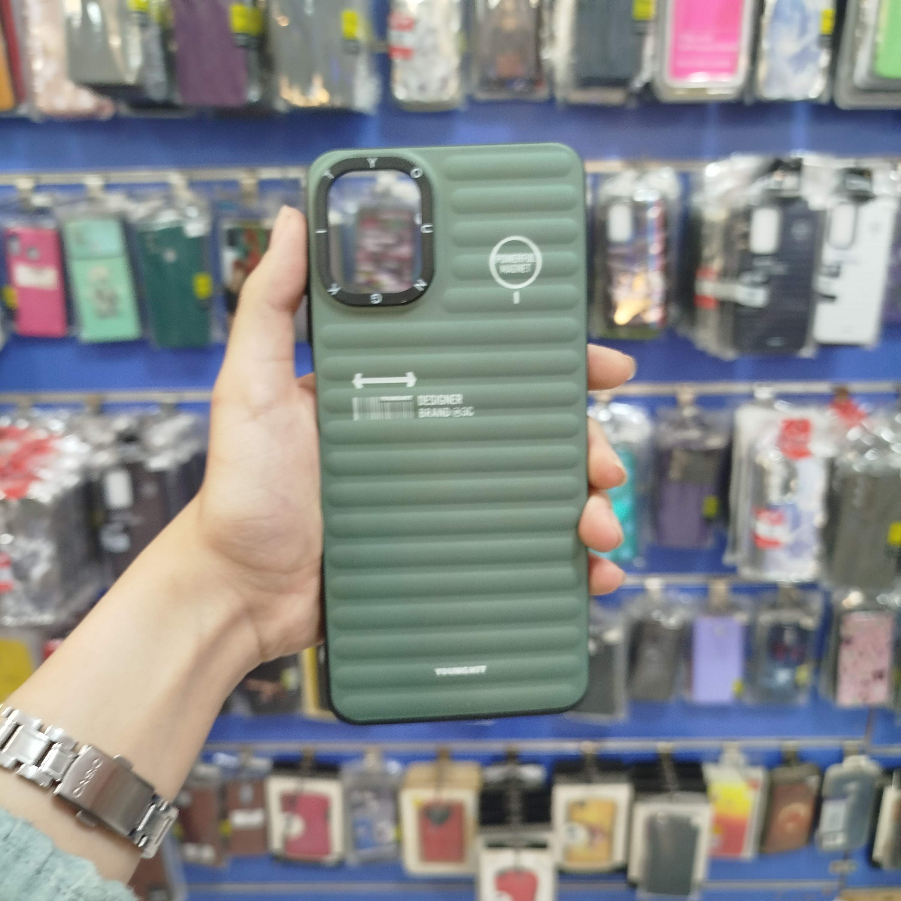 گارد سامسونگ A06 پافری سبز