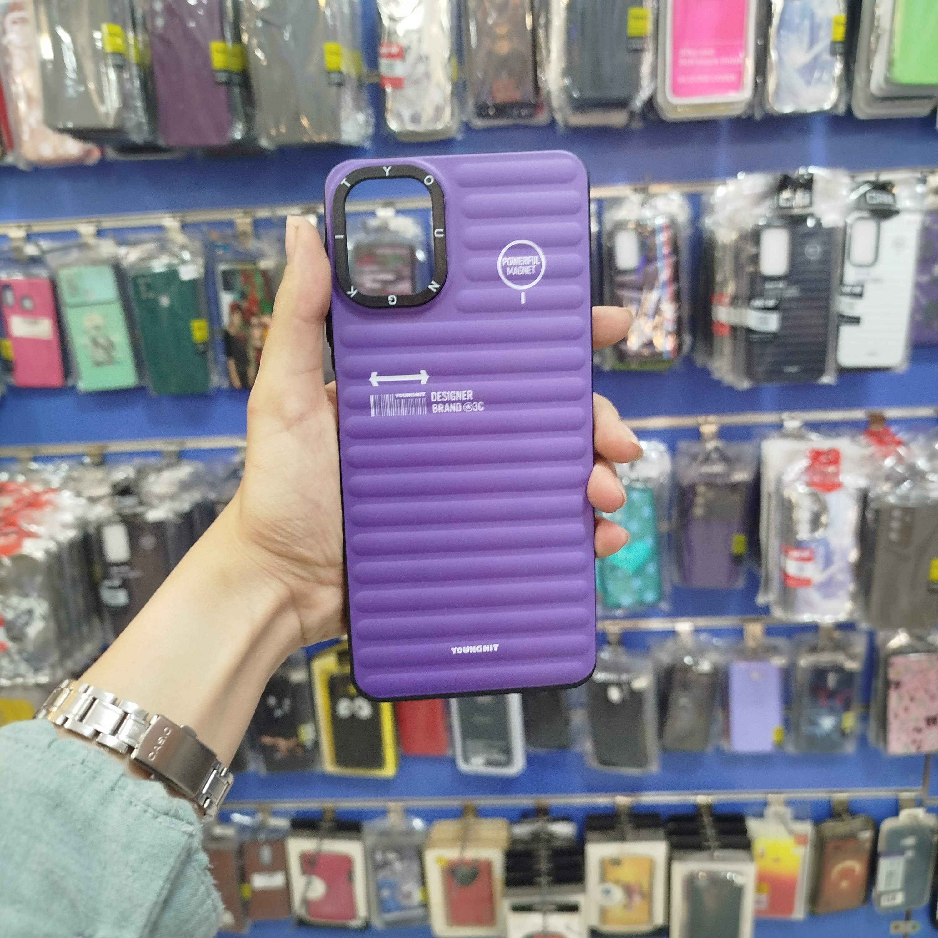 گارد سامسونگ A06 پافری بنفش