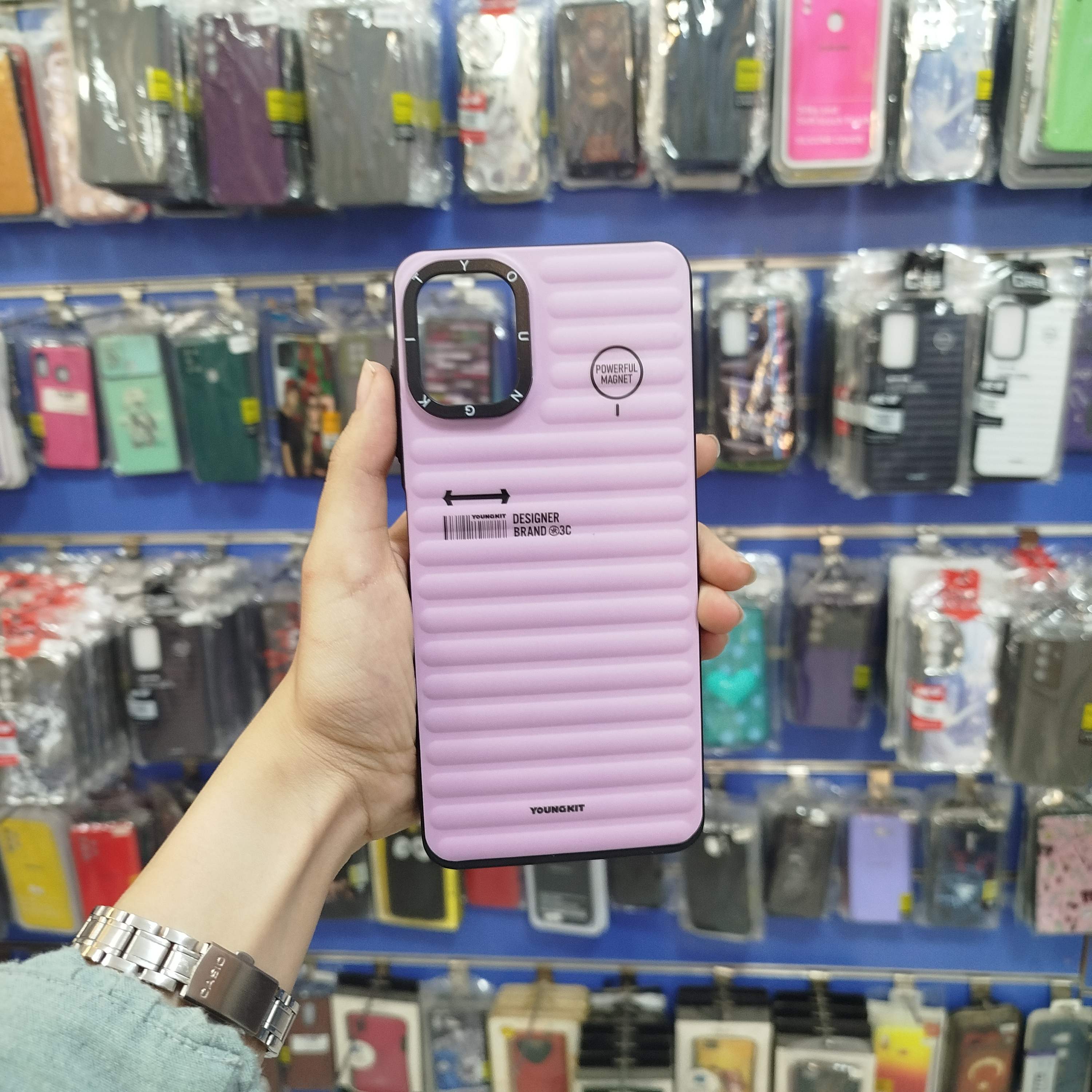 گارد سامسونگ A06 پافری صورتی