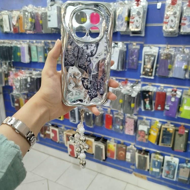 گارد شیائومی نوت 14 پرو آویزدار پروانه مشکی