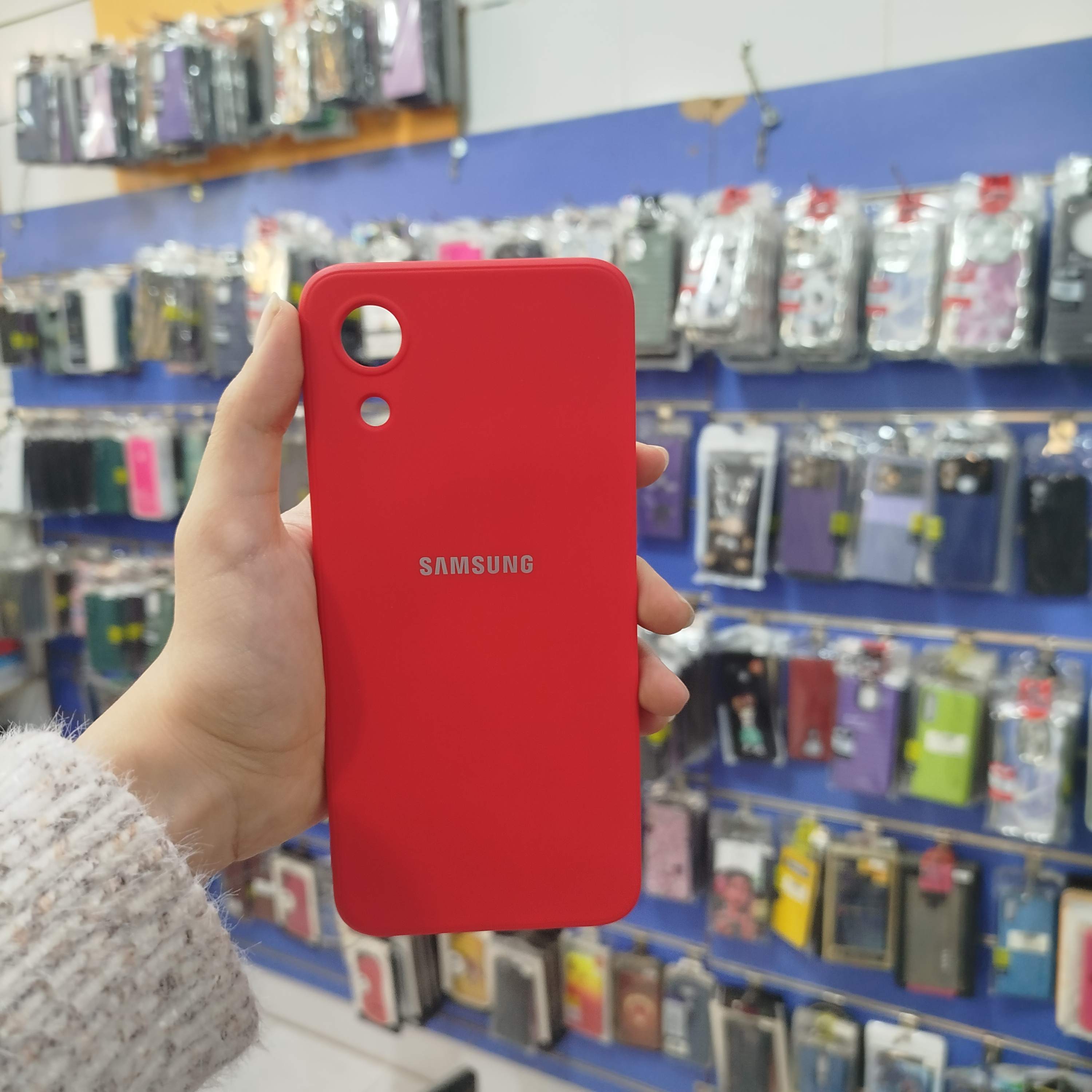 گارد سامسونگ A03 core سیلیکونی قرمز