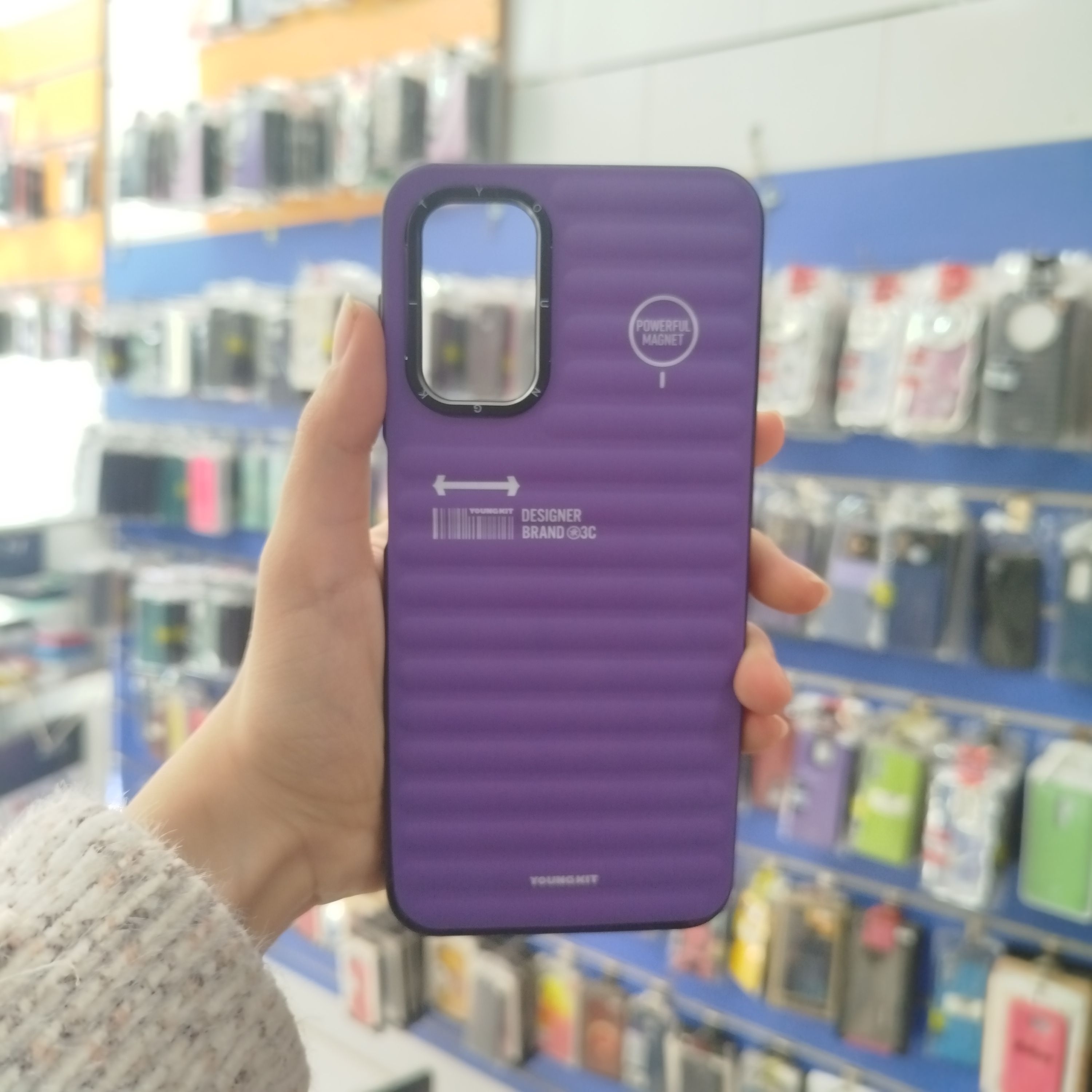 گارد سامسونگ A13 پافری بنفش