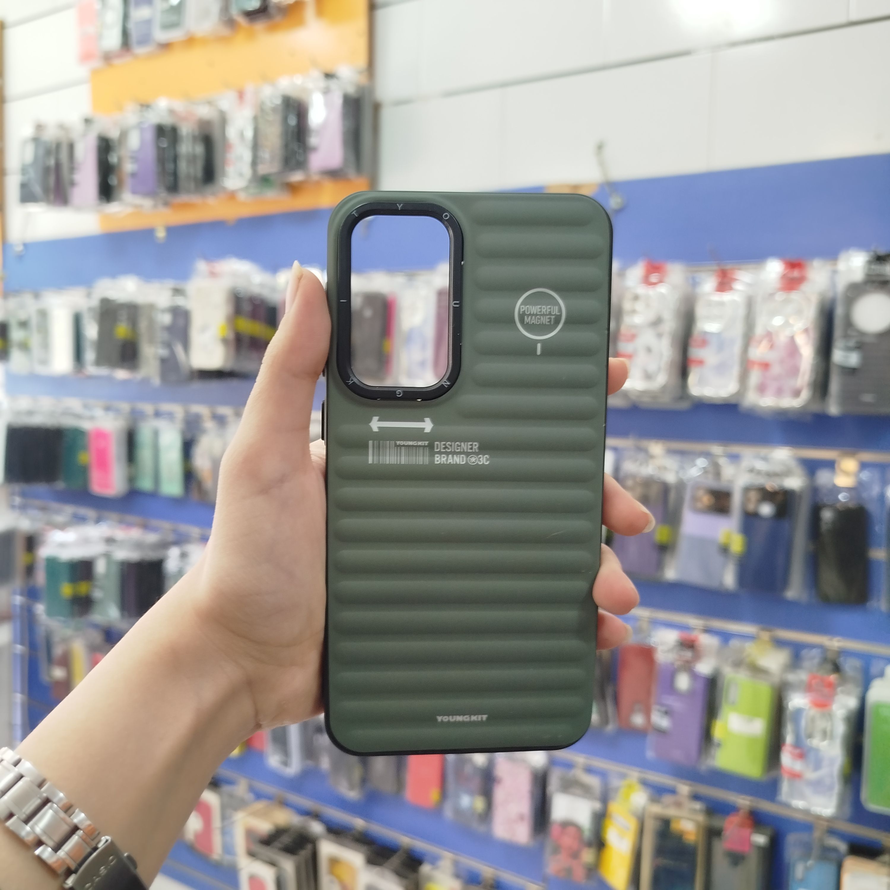 گارد سامسونگ A56 پافری سبز