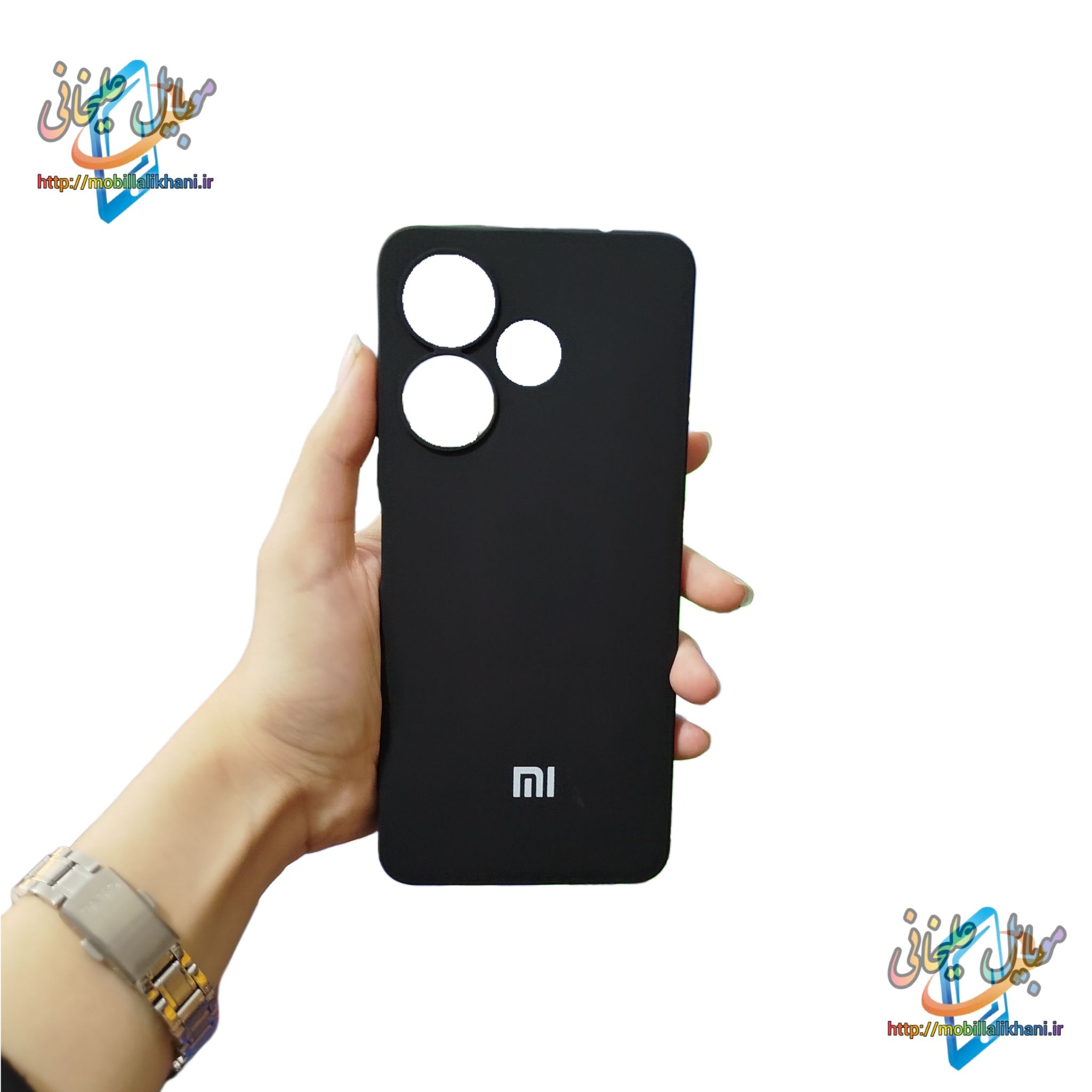 گارد شیائومی ردمی13 سیلیکونی مشکی